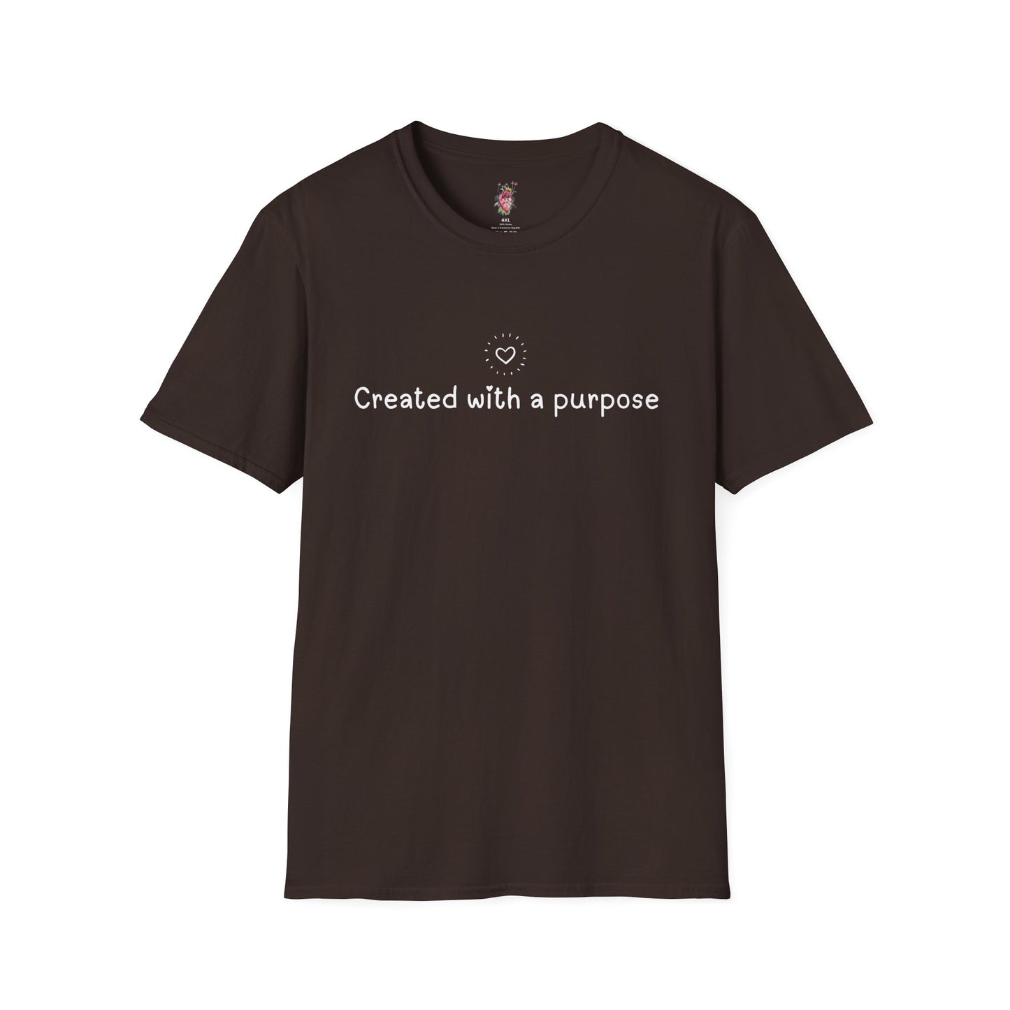 Created with a Purpose -Unisex Softstyle T-Shirt