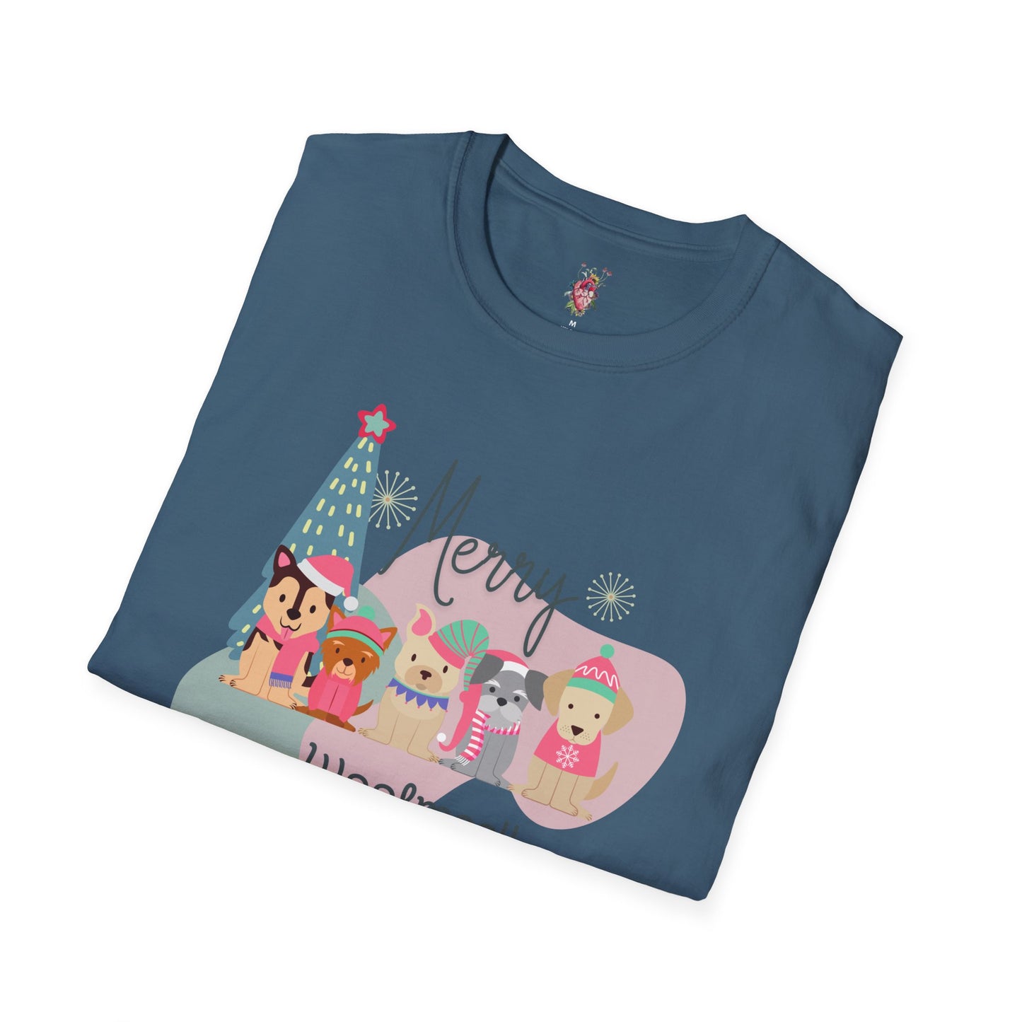 Merry Woofmas Unisex Softstyle T-Shirt