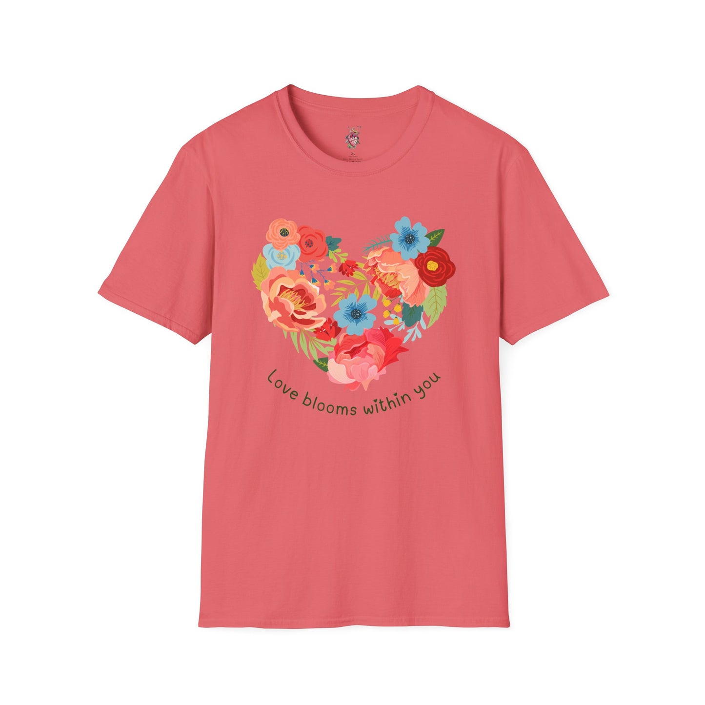 Love blooms within you Unisex Softstyle T-Shirt