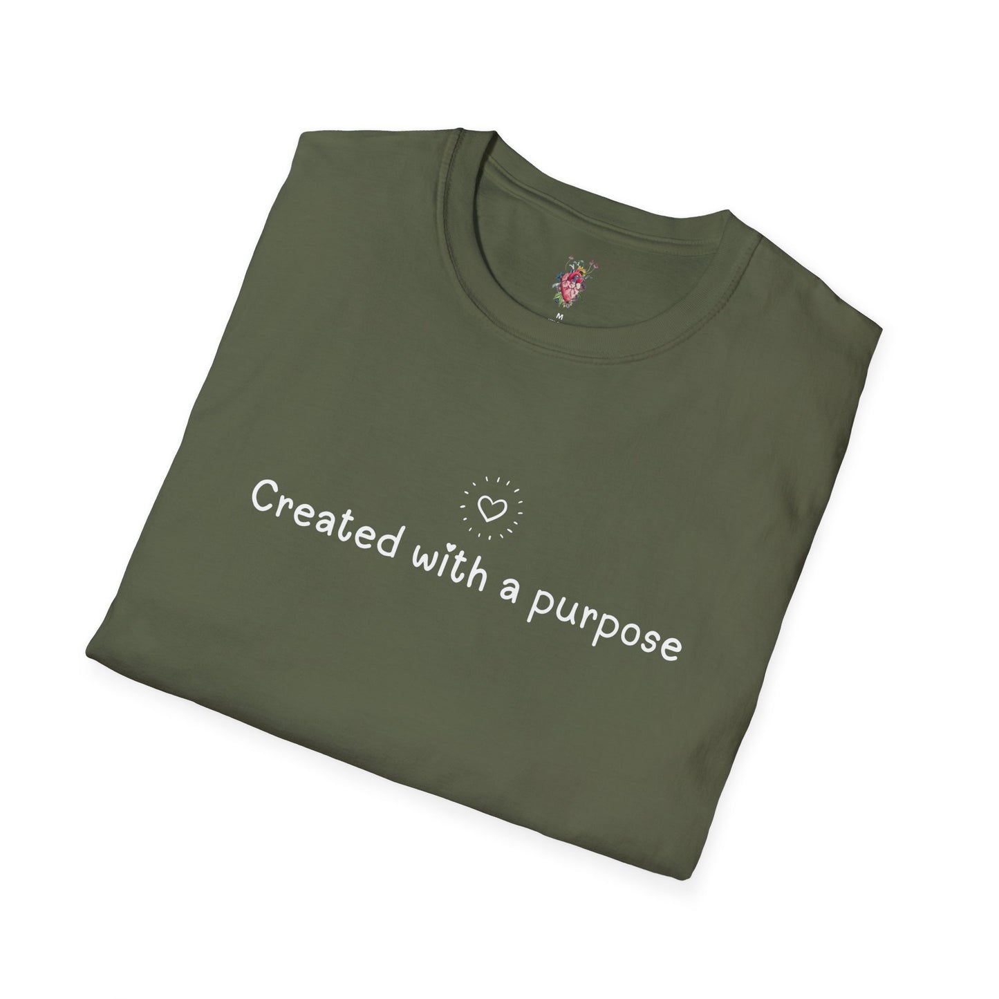 Created with a Purpose -Unisex Softstyle T-Shirt