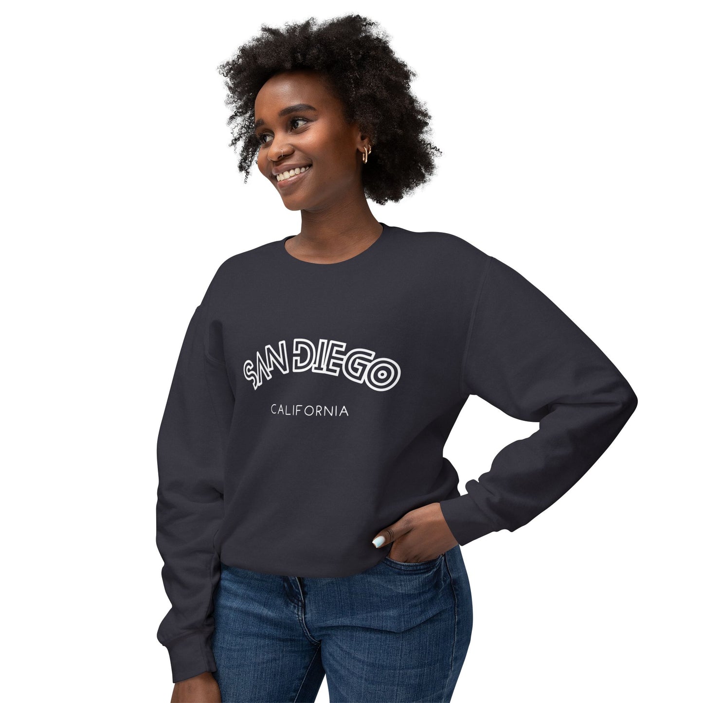 San Diego - Unisex Lightweight Crewneck Sweatshirt