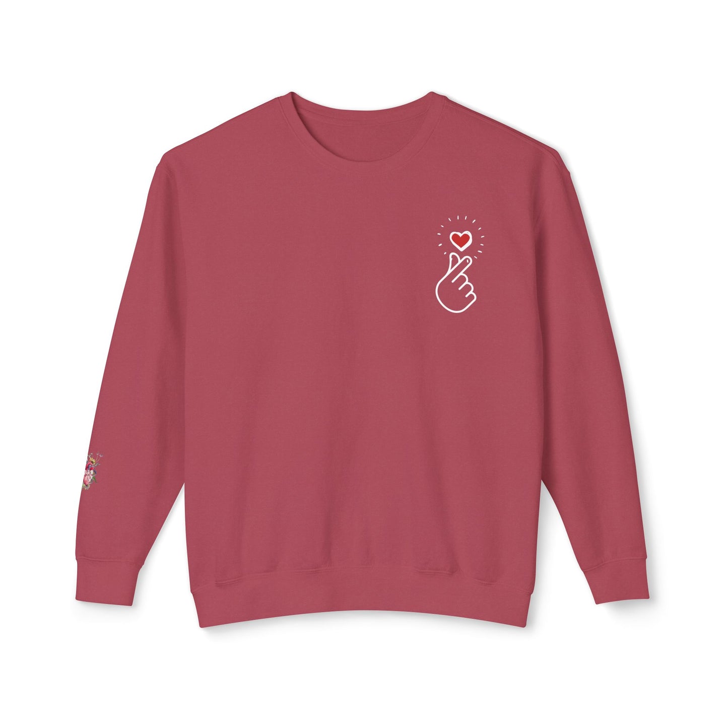 Small Heart - Unisex Lightweight Crewneck Sweatshirt