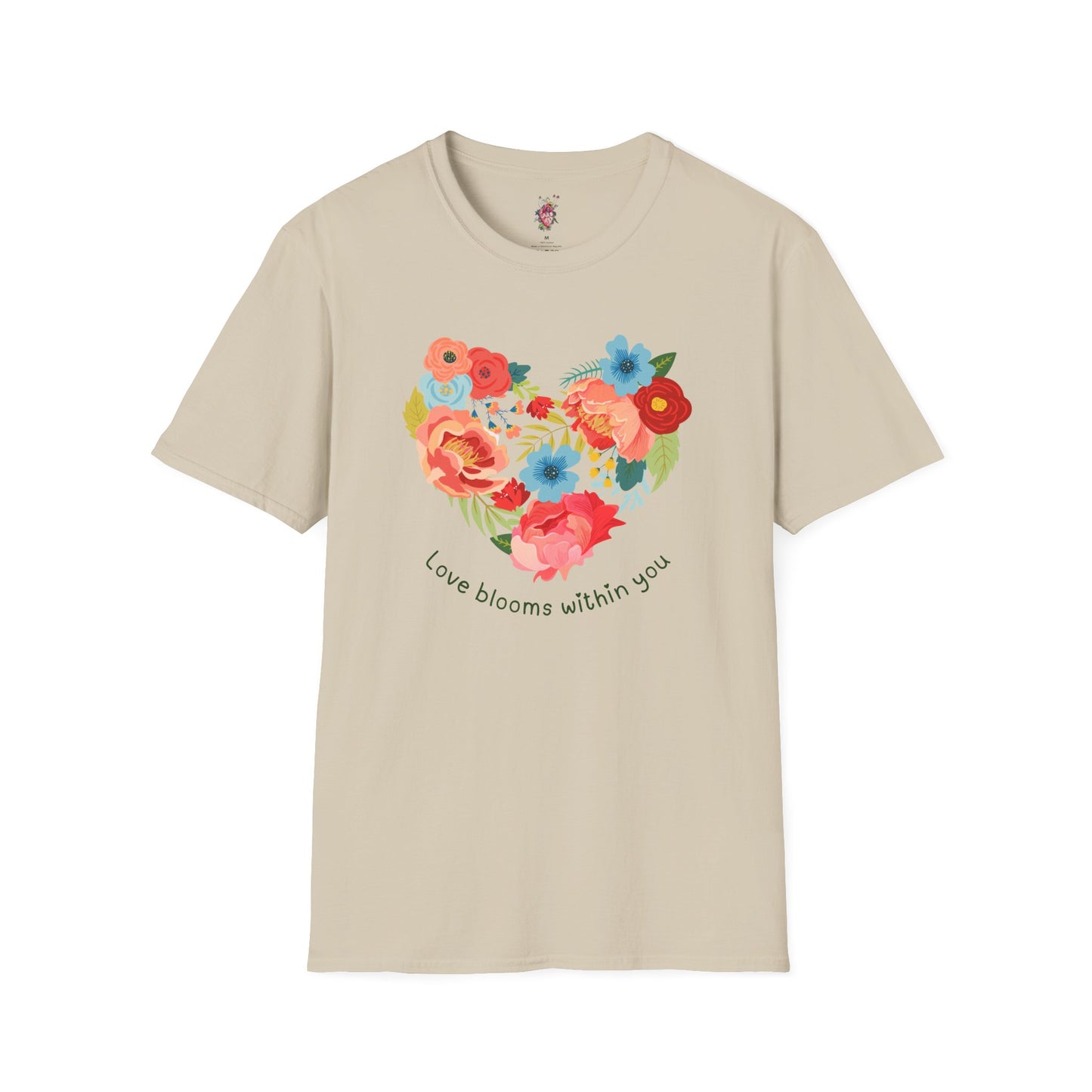 Love blooms within you Unisex Softstyle T-Shirt