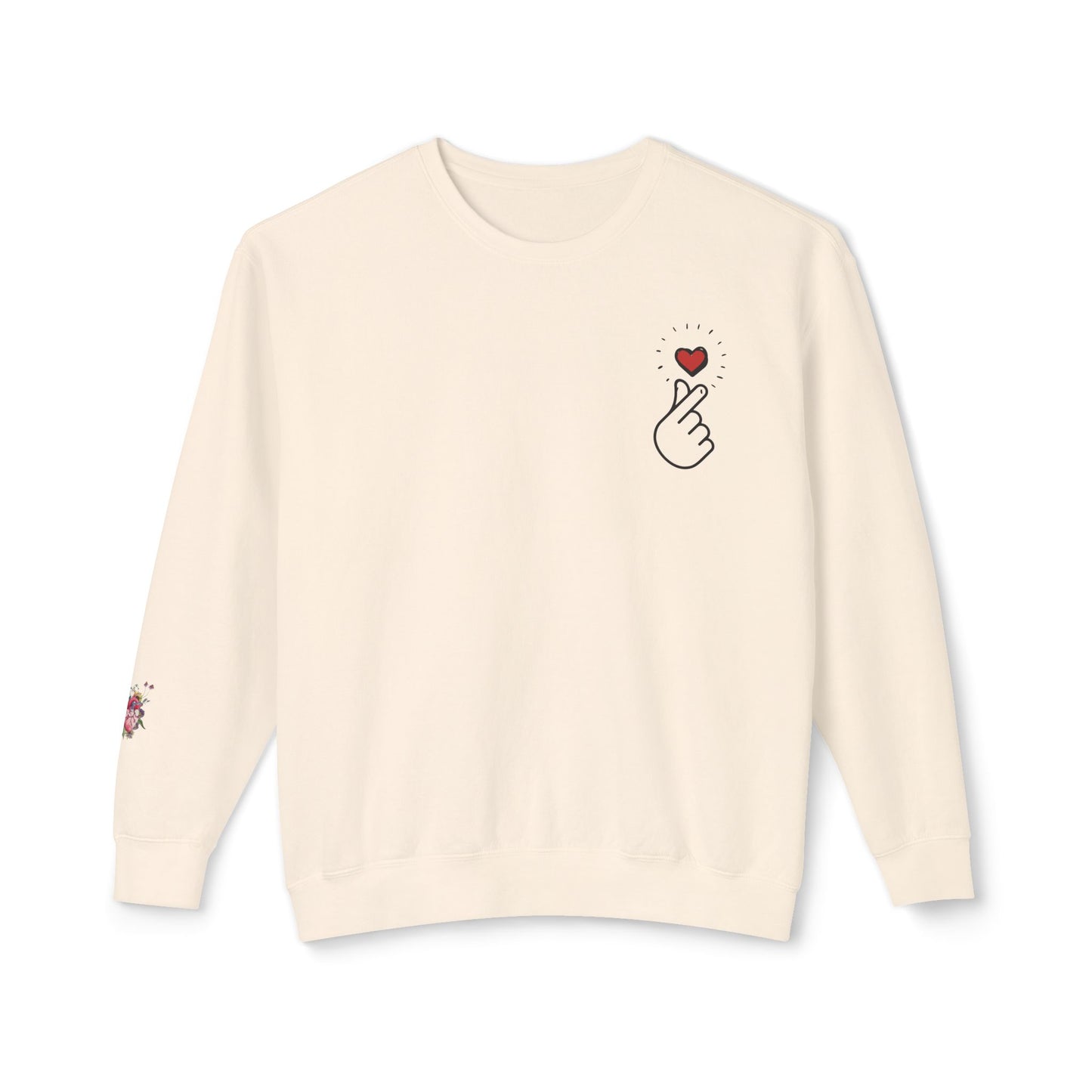 Small Heart - Unisex Lightweight Crewneck Sweatshirt