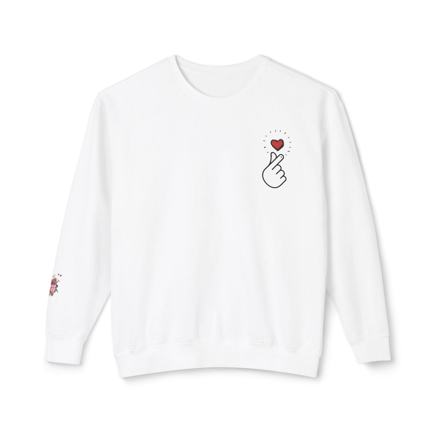 Small Heart - Unisex Lightweight Crewneck Sweatshirt