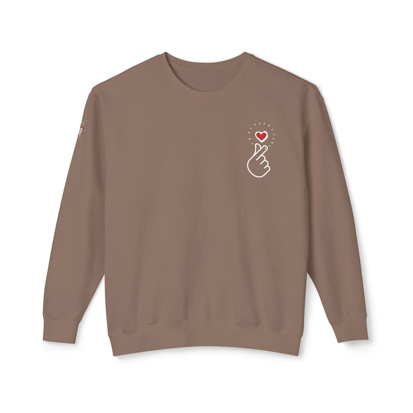 Small Heart - Unisex Lightweight Crewneck Sweatshirt