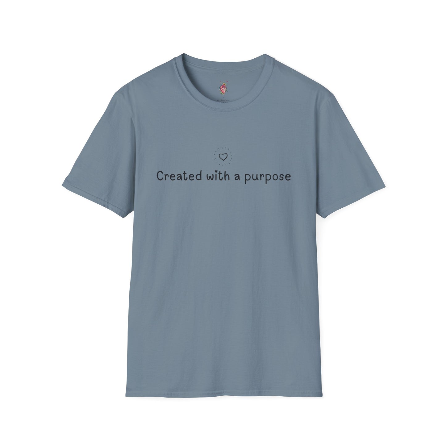 Created with a Purpose -Unisex Softstyle T-Shirt