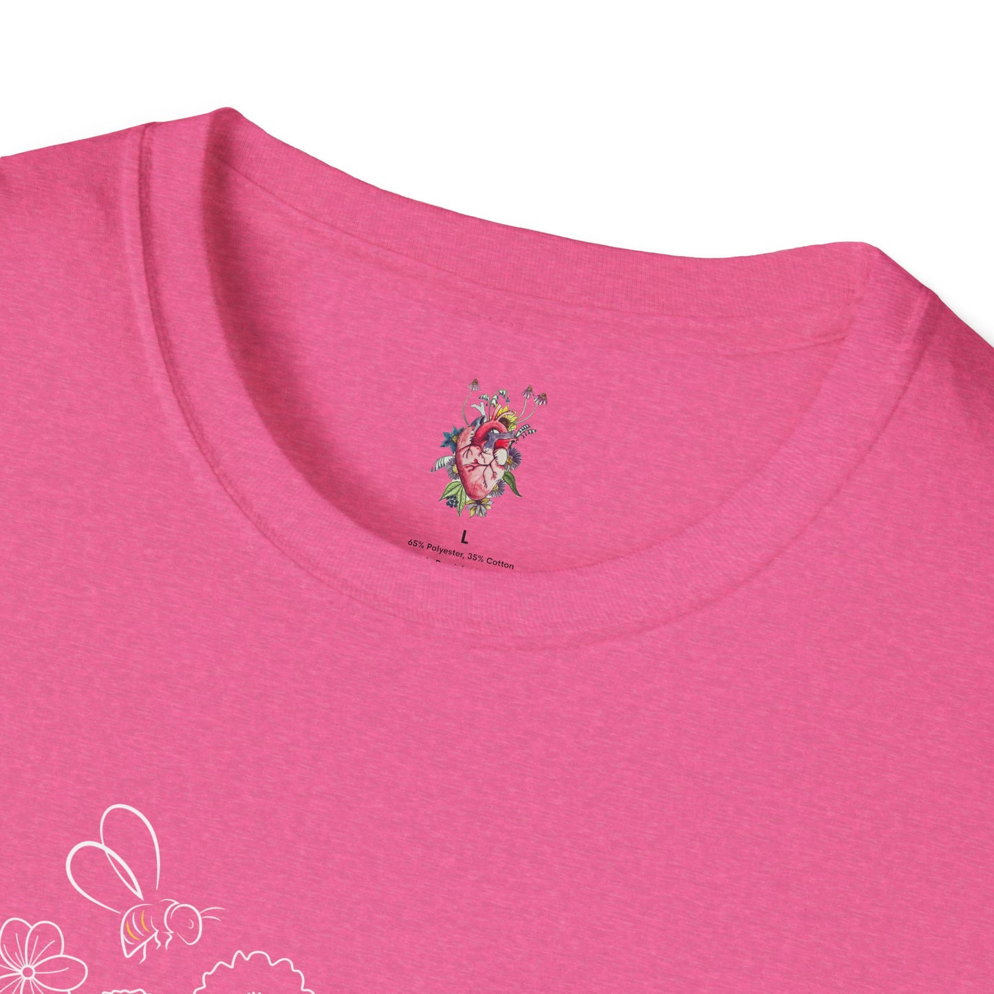 Flowers & Bee Unisex Softstyle T-Shirt