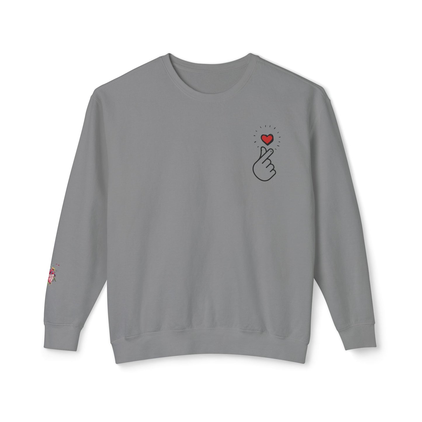 Small Heart - Unisex Lightweight Crewneck Sweatshirt