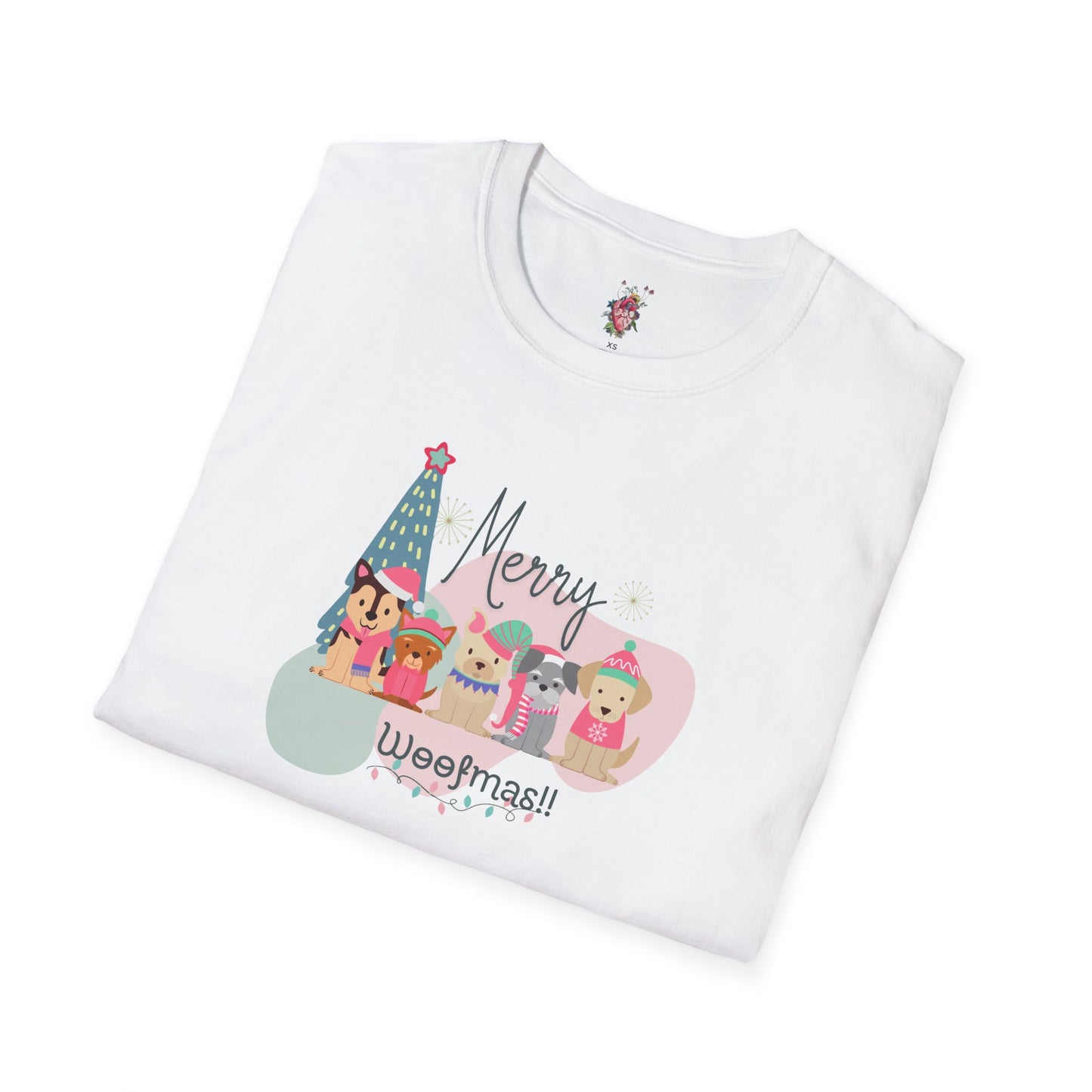 Merry Woofmas Unisex Softstyle T-Shirt