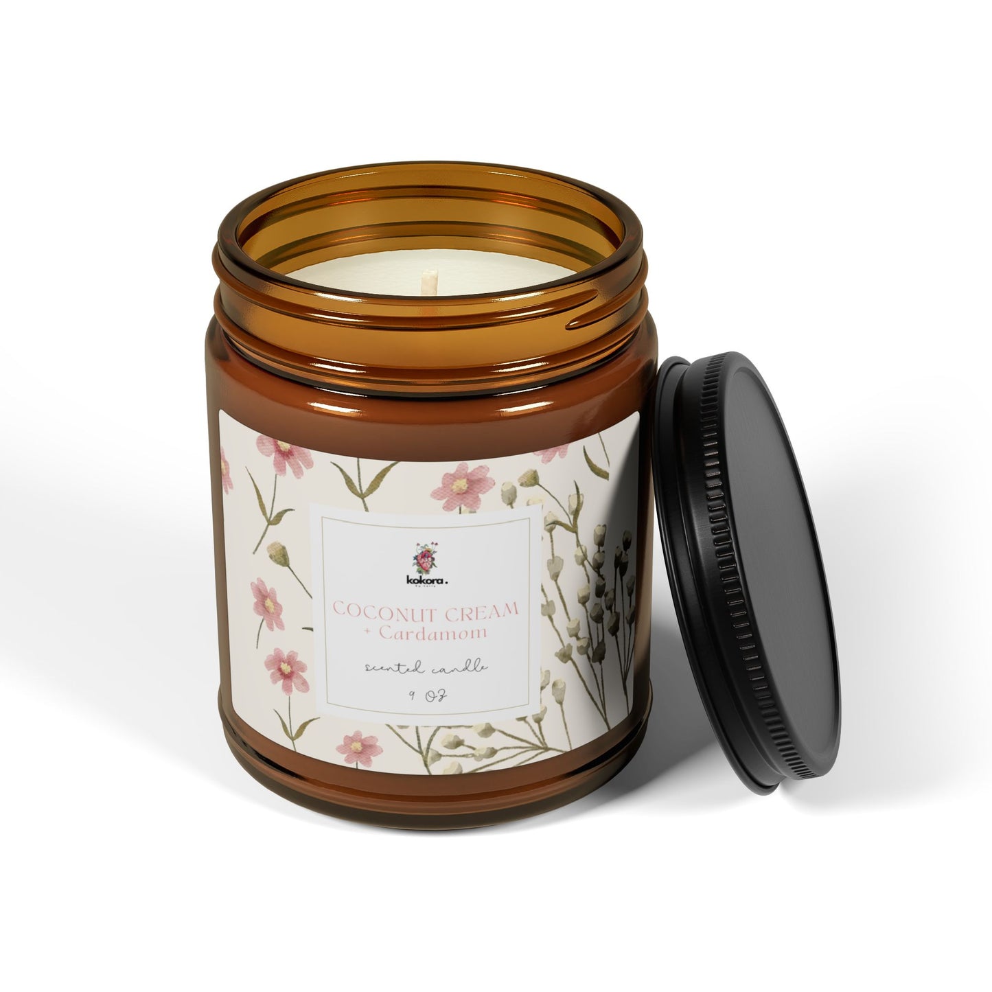 Coconut Cream + Cardamom- 9 oz Scented Soy Candle