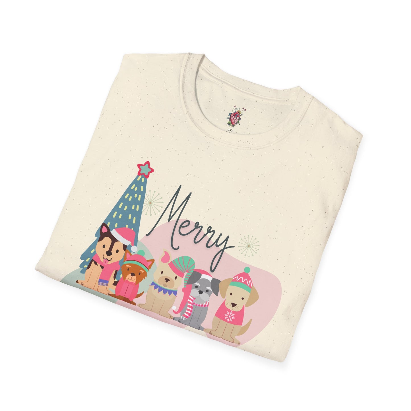 Merry Woofmas Unisex Softstyle T-Shirt