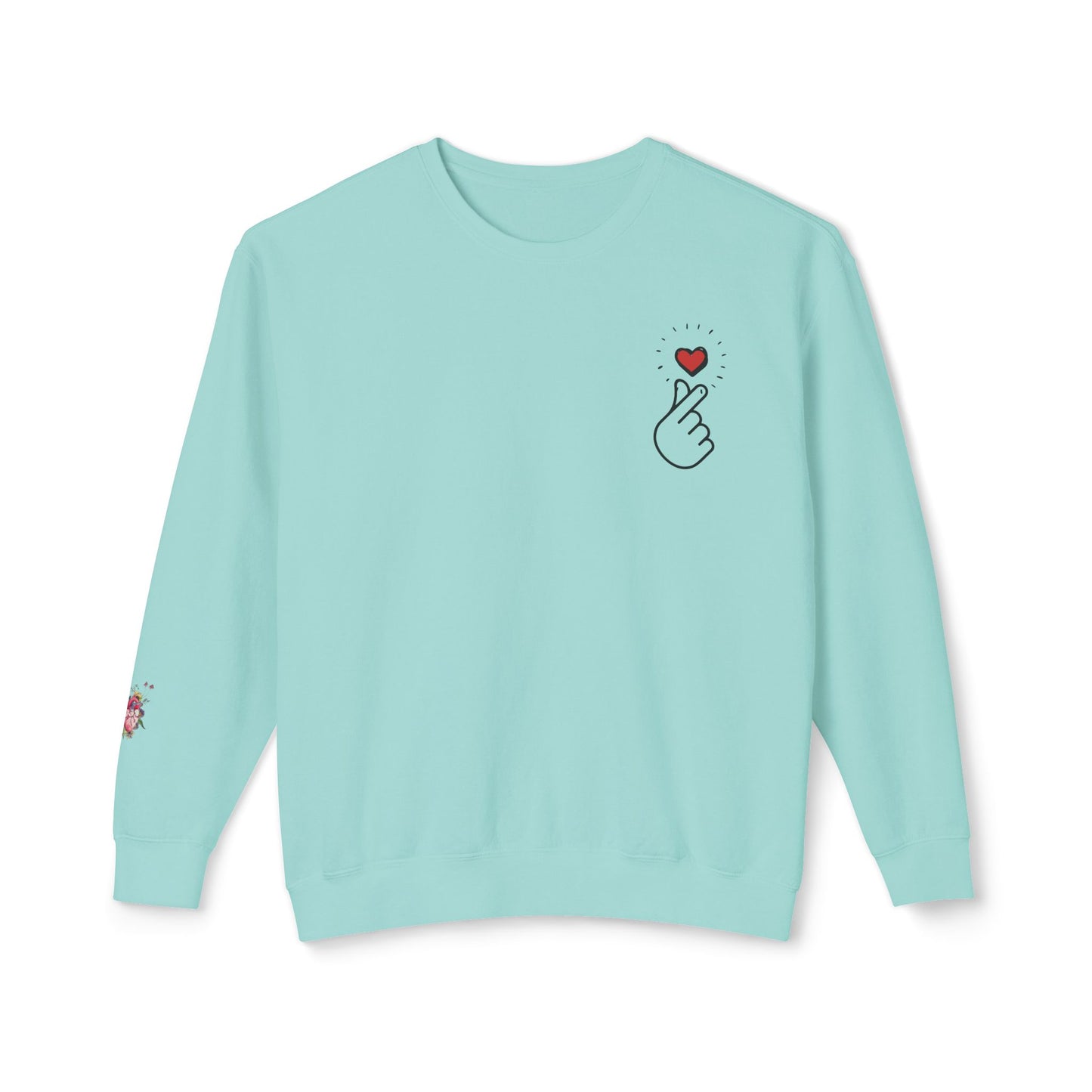 Small Heart - Unisex Lightweight Crewneck Sweatshirt