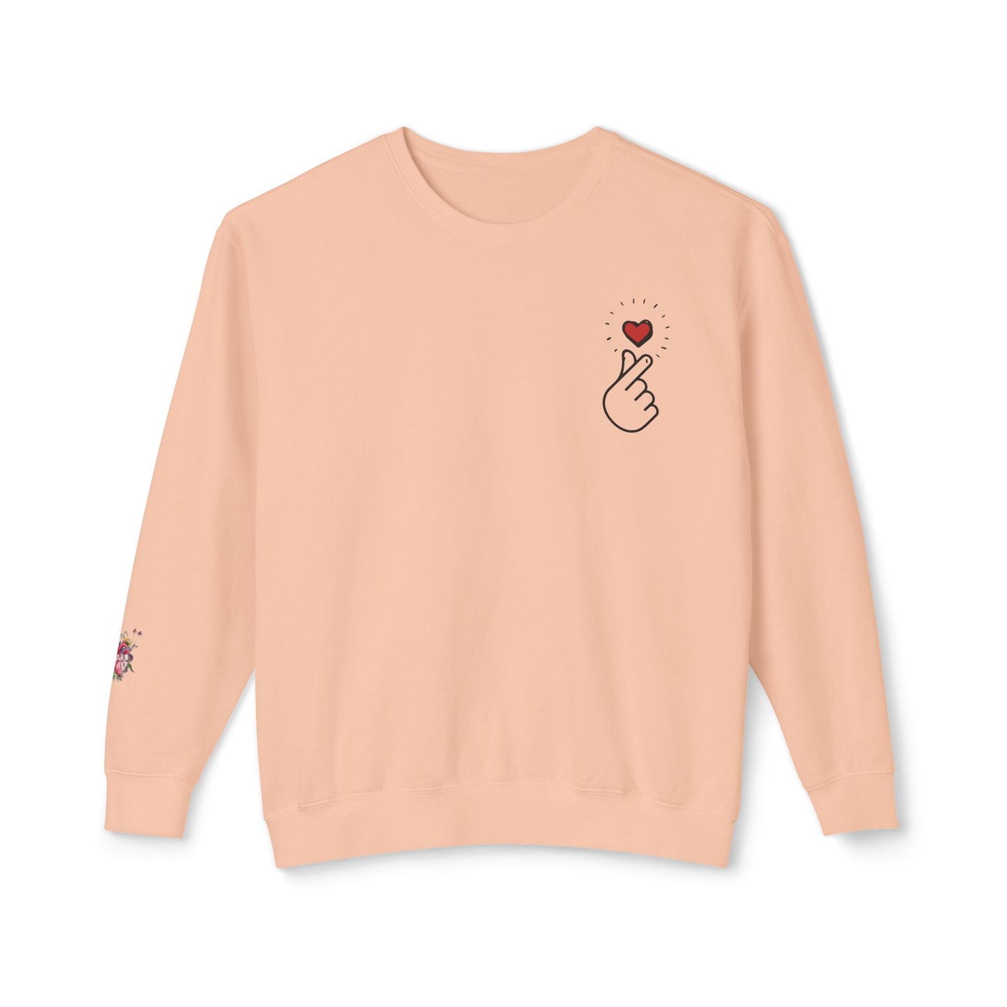 Small Heart - Unisex Lightweight Crewneck Sweatshirt