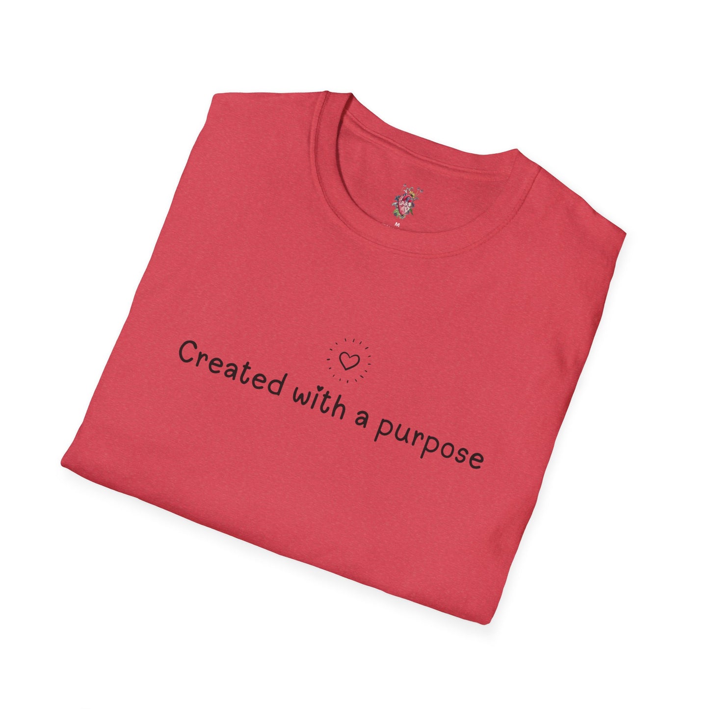 Created with a Purpose -Unisex Softstyle T-Shirt