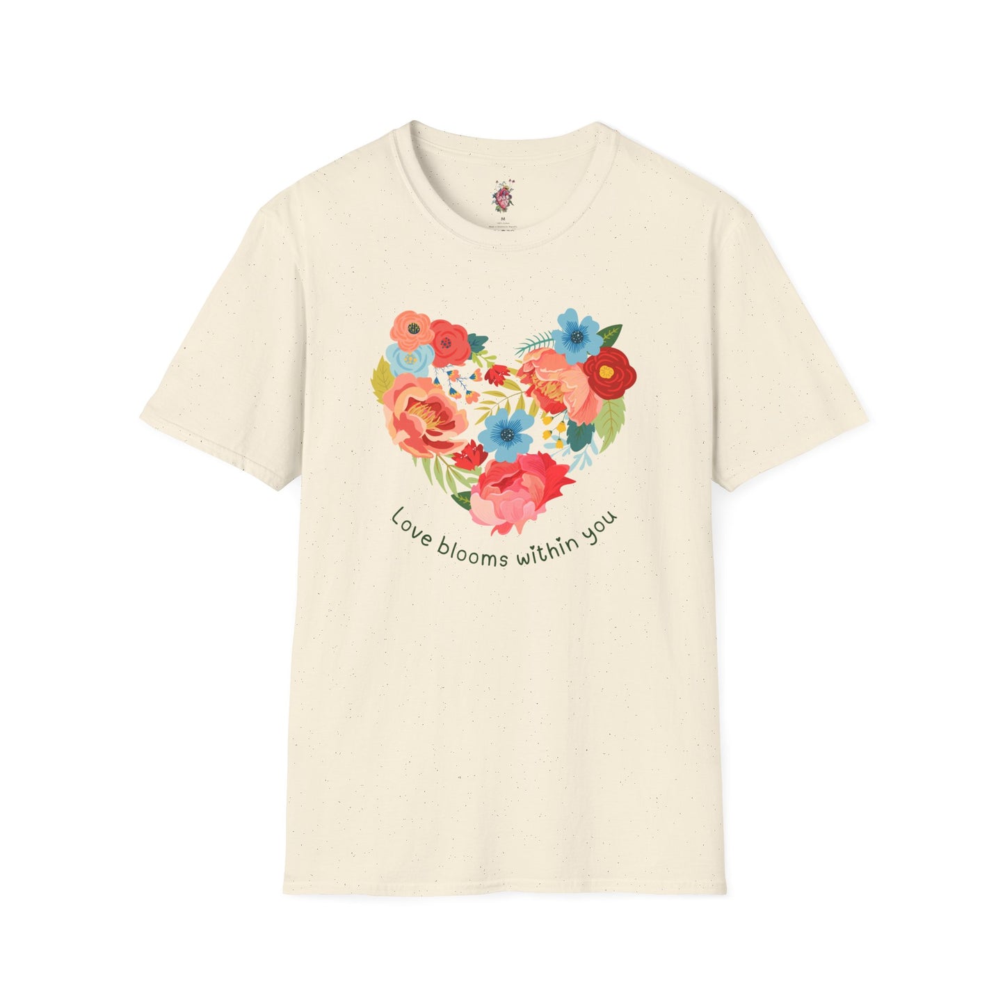 Love blooms within you Unisex Softstyle T-Shirt