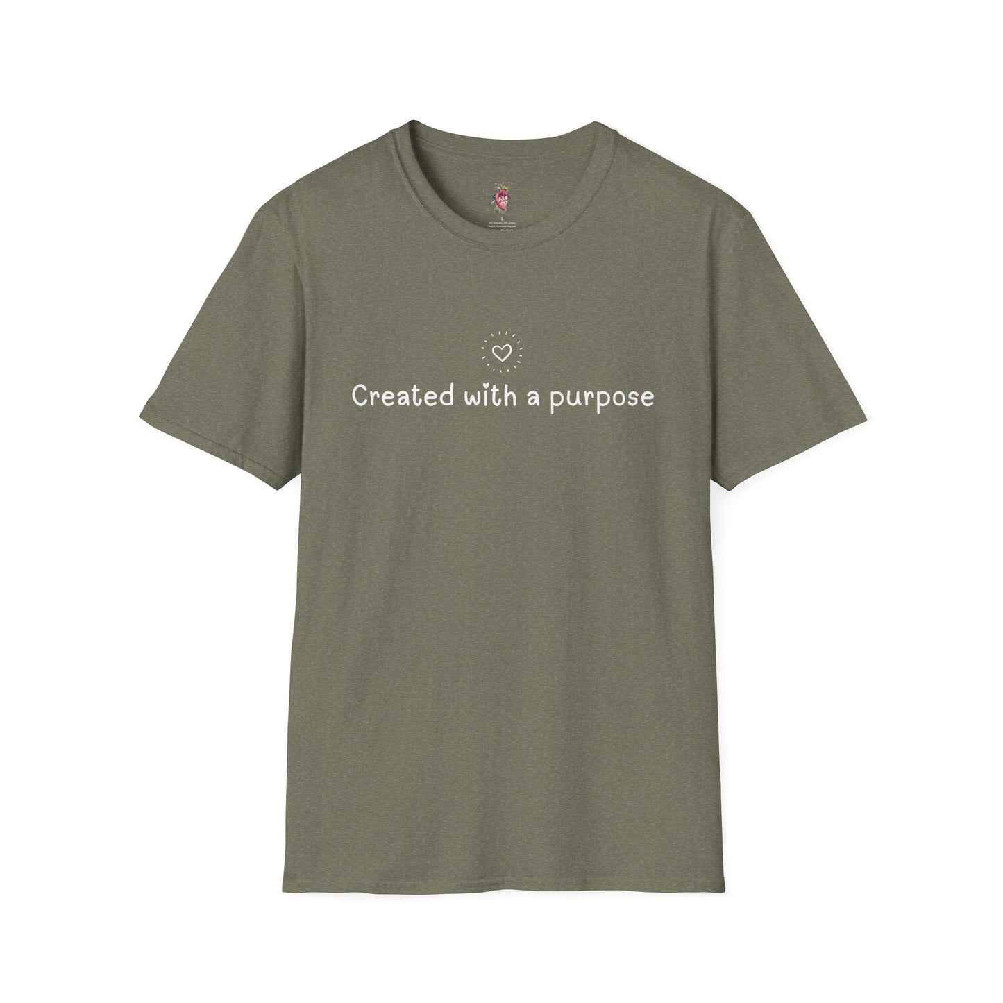 Created with a Purpose -Unisex Softstyle T-Shirt