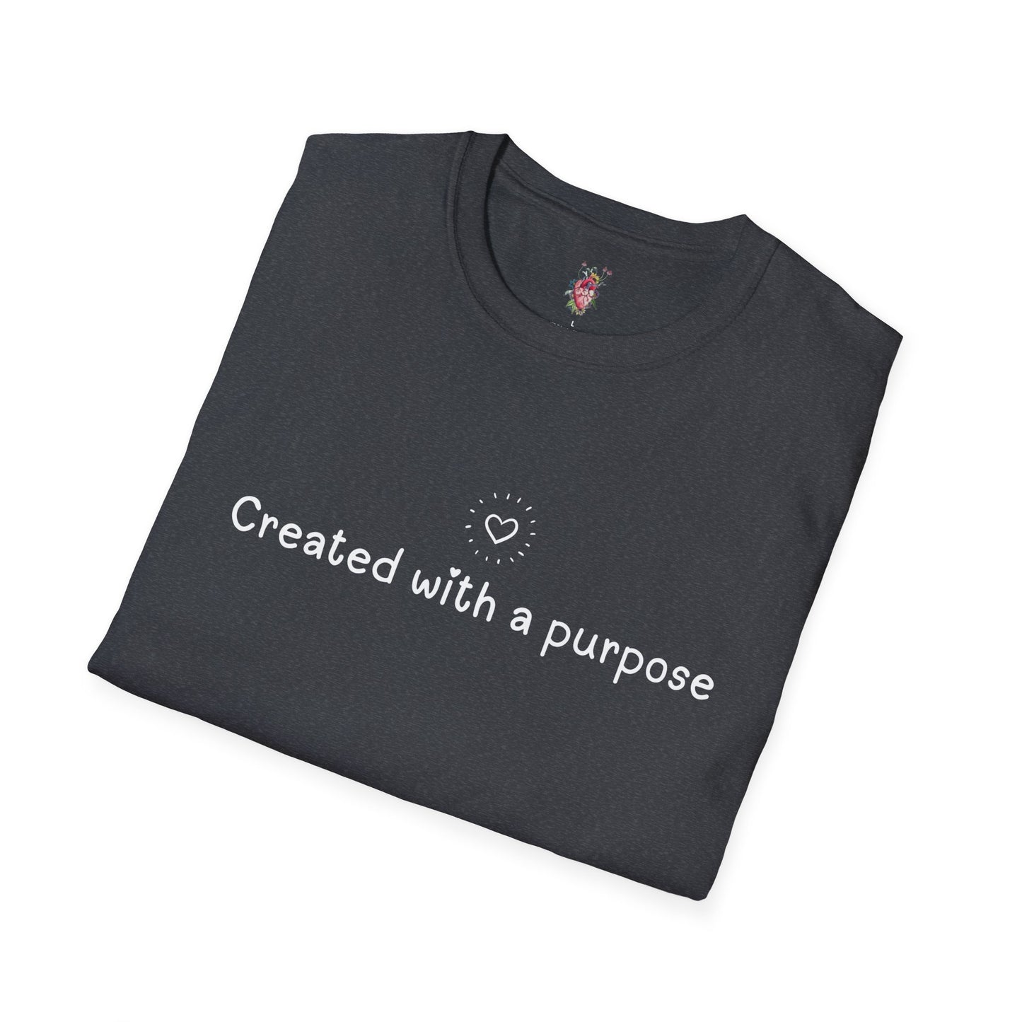 Created with a Purpose -Unisex Softstyle T-Shirt