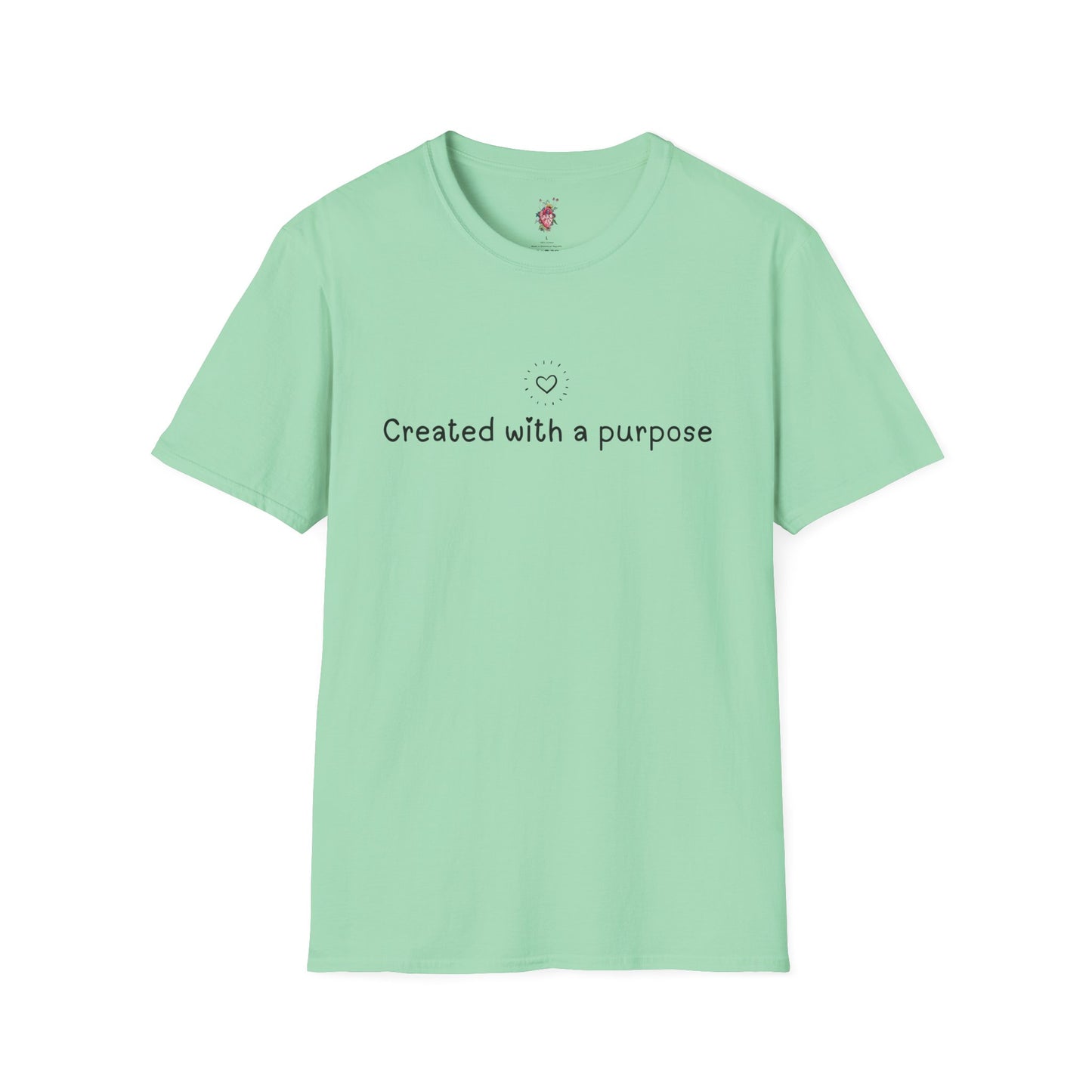 Created with a Purpose -Unisex Softstyle T-Shirt