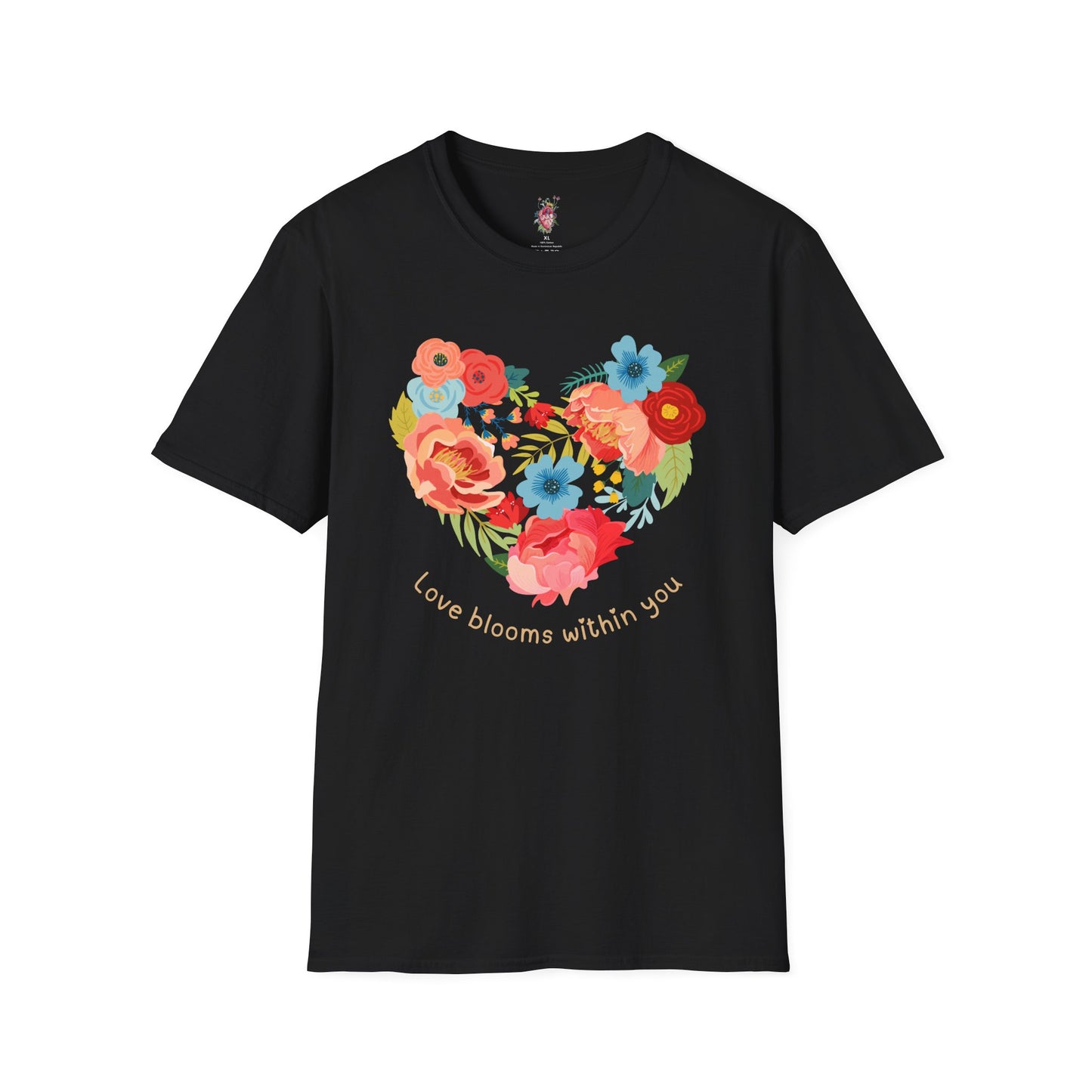 Love blooms within you Unisex Softstyle T-Shirt