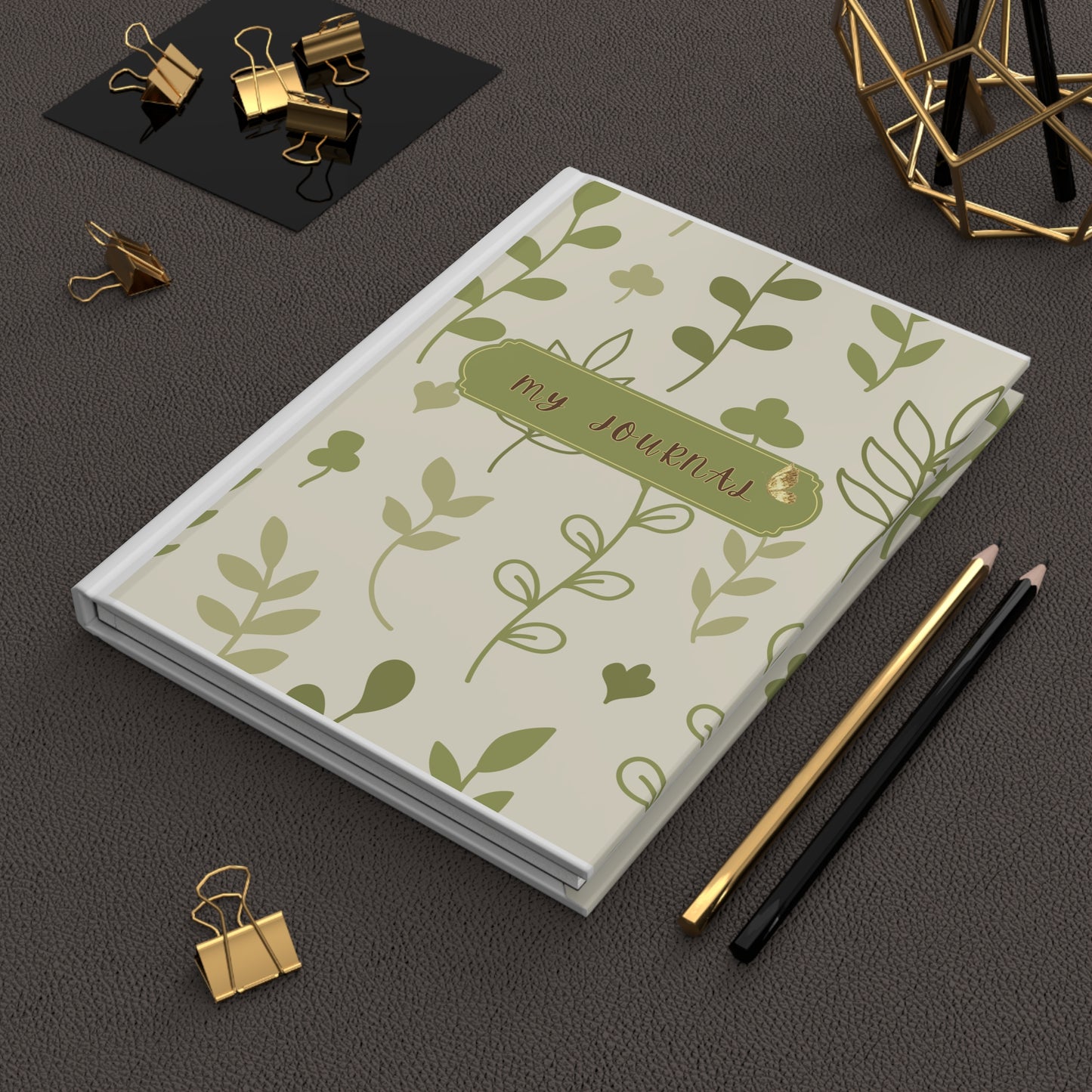 Green Hardcover Journal Matte