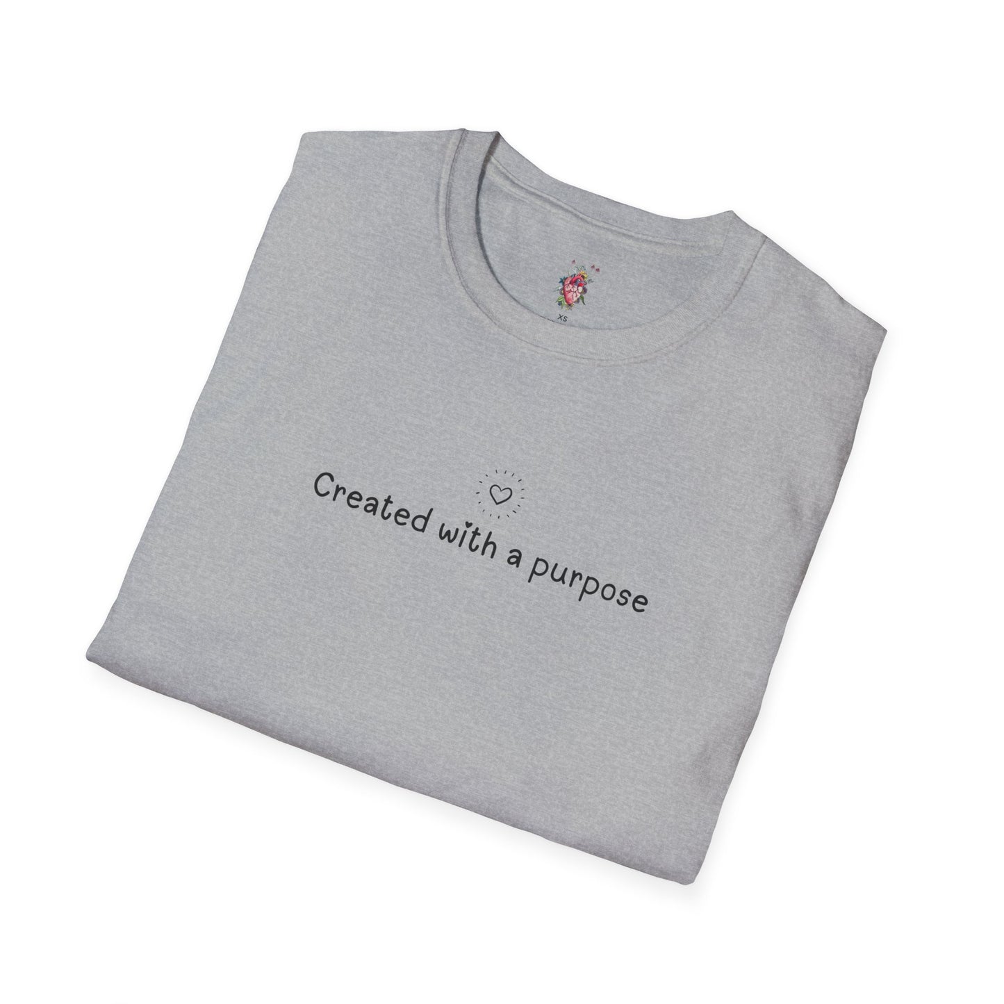 Created with a Purpose -Unisex Softstyle T-Shirt